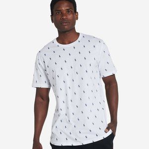 POLO Ralph Lauren Classic-Fit All Over Pony Logo T-Shirt White Men's Sleepwear